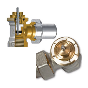 Comisa Thermostatic radiator valve side connected thermostat